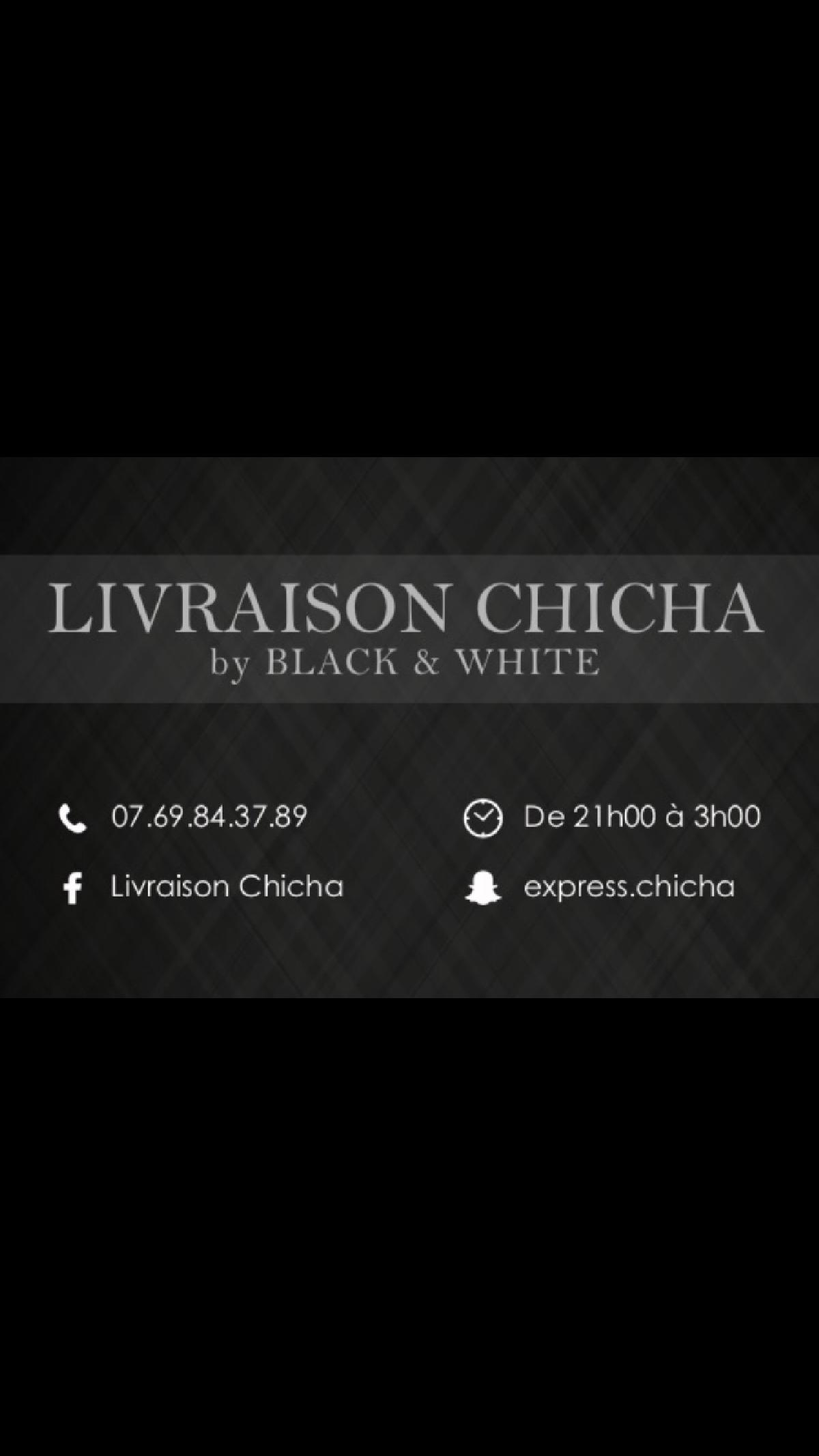 Livraison chicha by Black And White 