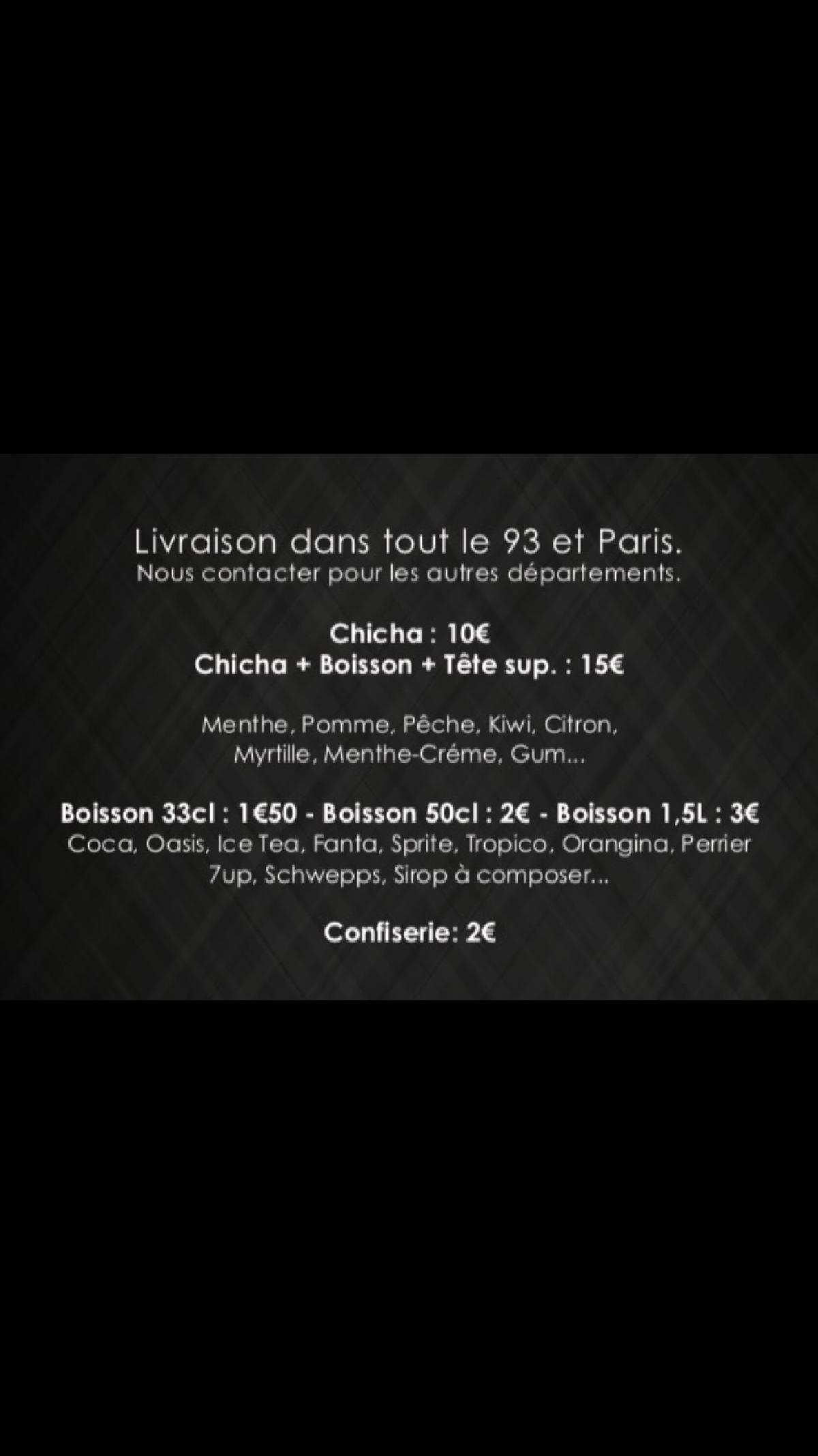 Livraison chicha by Black And White 